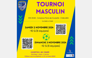 TOURNOI MASCULIN U10 et U12